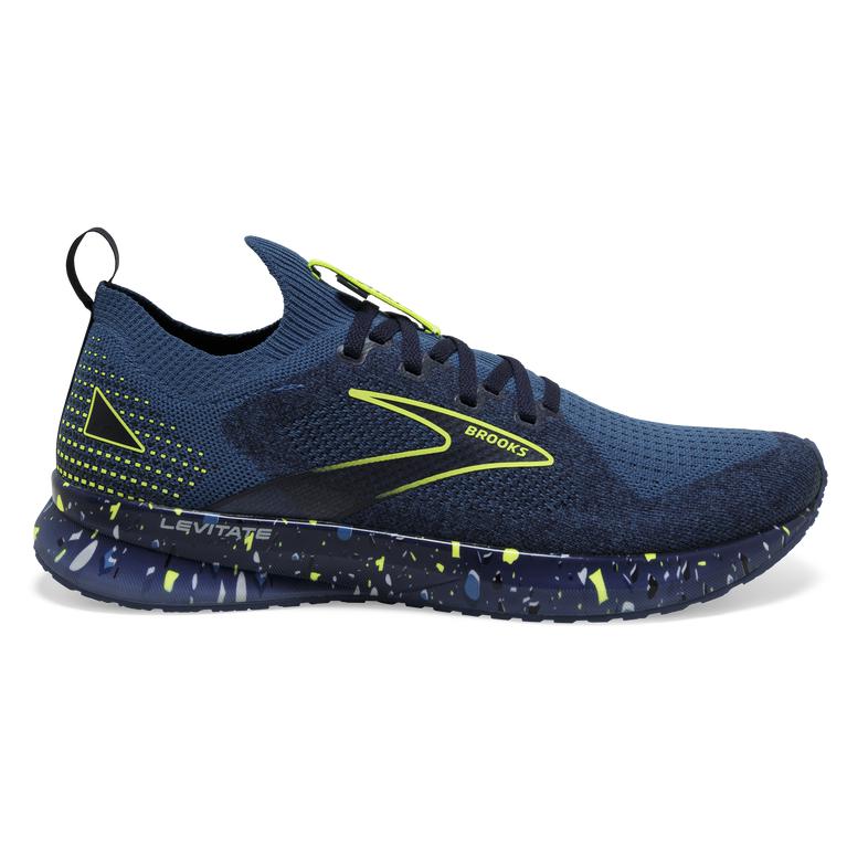 Brooks LEVITATE STEALTHFIT 5 Energy Return Road Running Shoes Mens Canada - Dark Blue/Navy/Nightlife